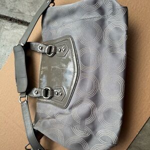 COACH Gray Patterned Women's Bag